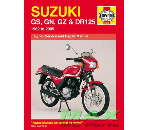 Haynes bog SUZUKI GS125 GN125 GZ125 DR12