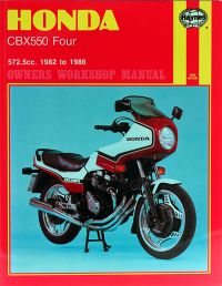 Haynes bog HONDA CBX550F1/F2 82-86
