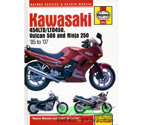 Haynes bog KAWASAKI EN500 454LTD NINJA25