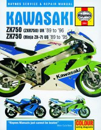 Haynes bog KAWASAKI ZXR750 ZX-7R 89-96