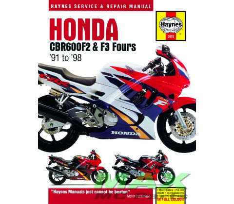 Haynes bog HONDA CBR600 F2 F3 91-98