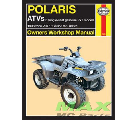 Haynes bog POLARIS ATV 250-800 PVT 98-07
