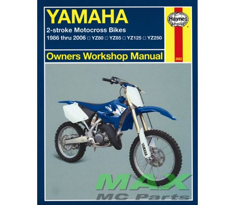 Haynes bog YAMAHA YZ80 YZ85 YZ125 YZ250