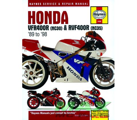 Haynes bog HONDA VFR400 RVF400R 89-98
