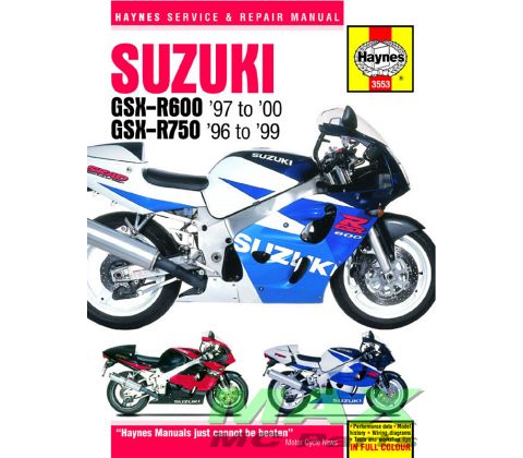 Haynes bog SUZUKI GSXR600 GSXR750 96->