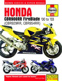 Haynes bog HONDA CBR900RR FIREBLADE