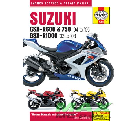 Haynes bog SUZ GSXR600 GSXR750 GSXR1000