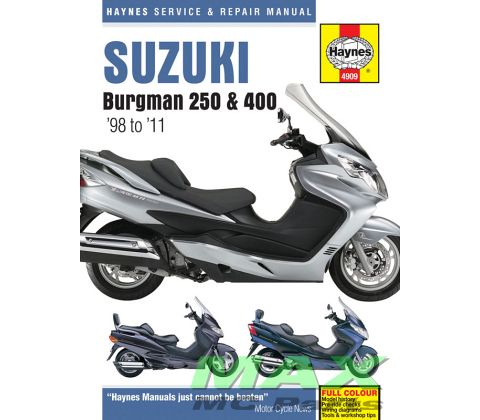 Haynes bog SUZUKI AN250 AN400 BURGMAN