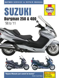 Haynes bog SUZUKI AN250 AN400 BURGMAN