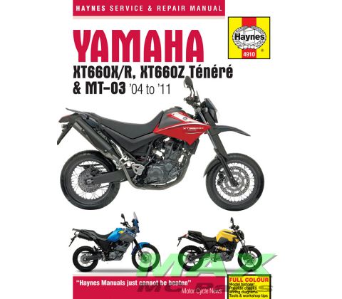 Haynes bog YAMAHA XT660 XT660Z MT03