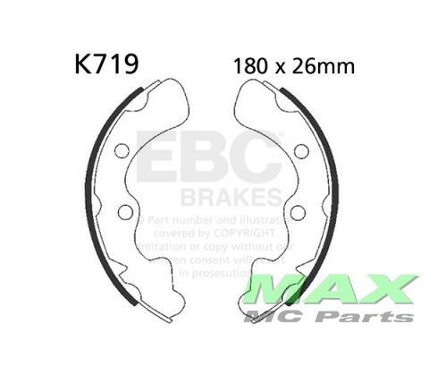 EBC Brake shoe set K719 KAWASAKI MULE