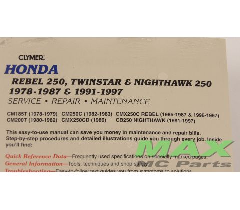 Clymer HONDA CMX250 REBEL85-97