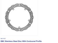 EBC DISC *FRONT* MD1187C CONTOUR LH/RH