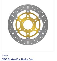 EBC X Disc FRONT LH/RH MD669X TRIUMPH