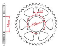 Bagkædehjul RacePro 1073/46T