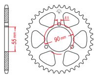 Bagkædehjul RacePro 1077/47T