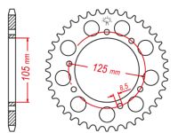 Bagkædehjul RacePro 1131/50T SENDA ALT.