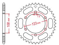 Bagkædehjul RacePro 696/49T GAGIVA MITO