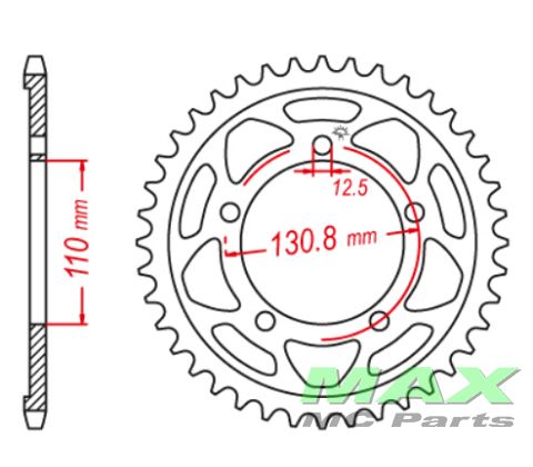 Bagkædehjul RacePro 7/44T BMW S1000SS