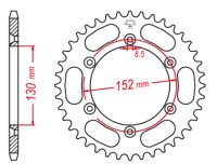 Bagkædehjul RacePro 8/48T BMW G450 08-10