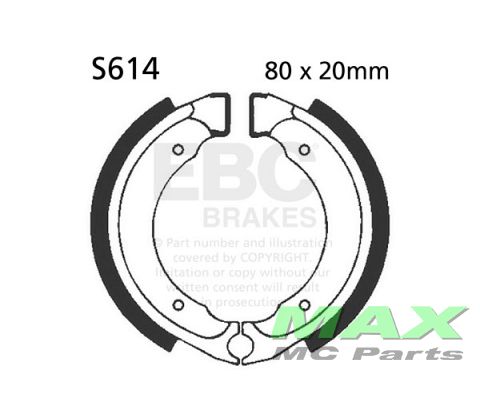 EBC grooved brake shoe set S614G