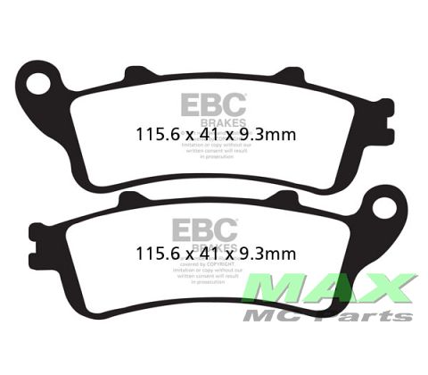 EBC Scoot Disc pad *FRONT* SFA281