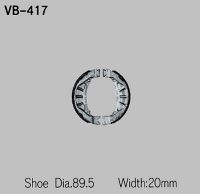 VESRAH Bremsebakker VB417 KX60 KLX110