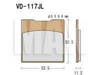 VESRAH Bremseklodser VD117JL 