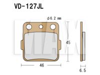 VESRAH Bremseklods VD127JL USE:FA084/3TT