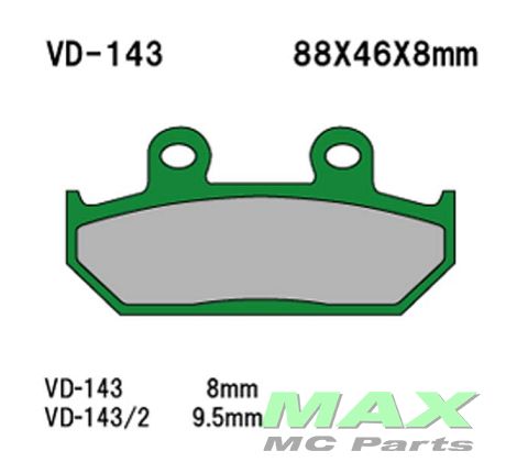 VESRAH Bremseklodser VD143*SE: FA124*