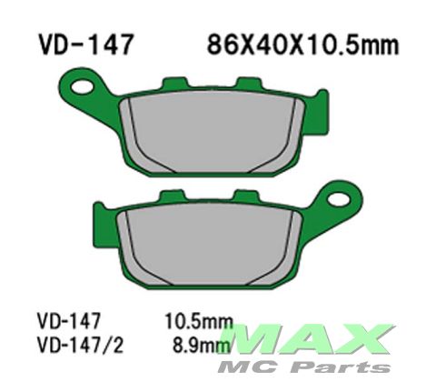 VESRAH Bremseklodser VD147 *EVT:FA140*