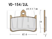 VESRAH Bremseklodser VD154/2JL