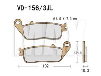 VESRAH Bremseklodser VD156/3JL 