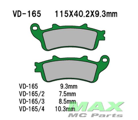 VESRAH Bremseklodser VD165