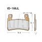 VESRAH Bremseklodser VD166JL FRONT