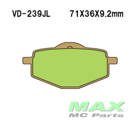 VESRAH Bremseklodser SinterMetalVD239SJL