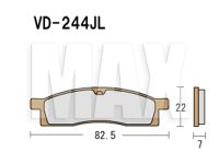 VESRAH Bremseklodser VD244JL