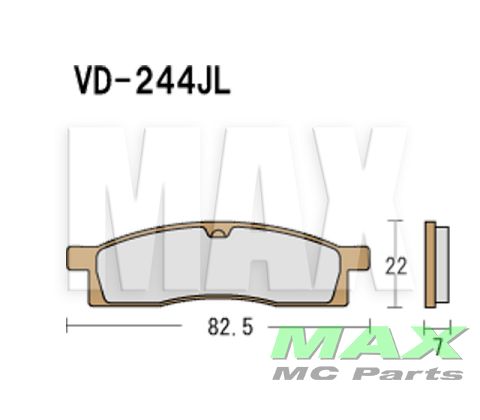 VESRAH Bremseklodser VD244JL