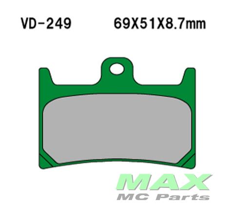VESRAH Bremseklodser VD249 KV CARBON
