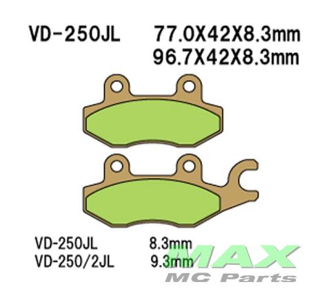 VESRAH Bremseklodser D-SINTER VD250SJL