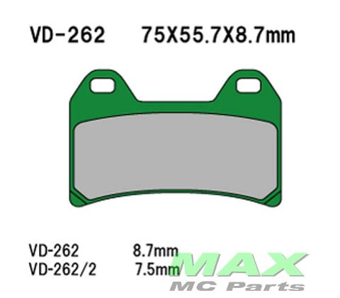 VESRAH Bremseklodser VD262