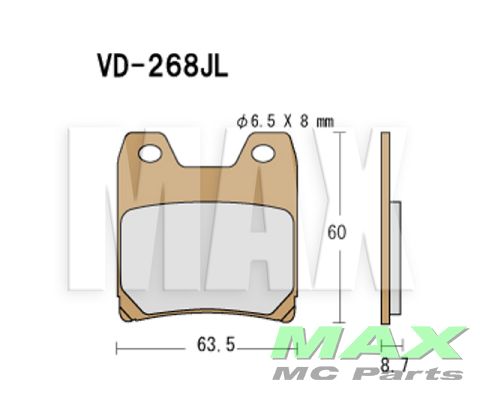 VESRAH Bremseklodser VD268JL