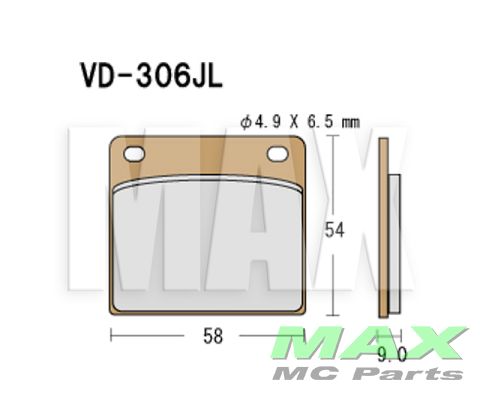 VESRAH Bremseklodser VD306JL