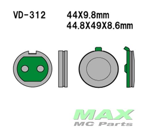VESRAH Bremseklodser VD312