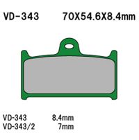 VESRAH Bremseklodser VD343/2