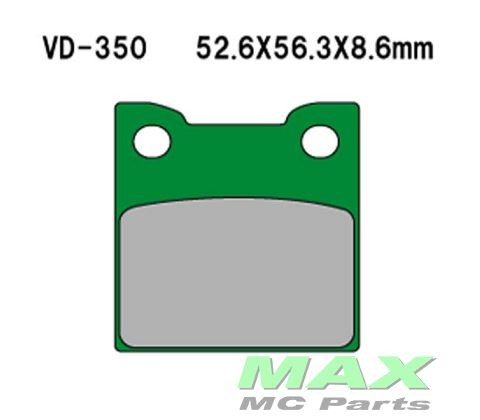 VESRAH Bremseklodser REAR VD350 RF900