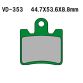 VESRAH Bremsklodser VD353  USE:FA423/4HH