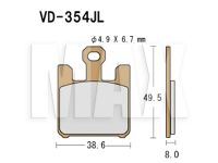 VESRAH Bremseklodser VD354JL