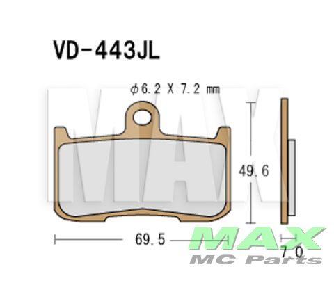 VESRAH Bremseklodser VD443JL