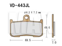 VESRAH Bremseklodser VD443JL